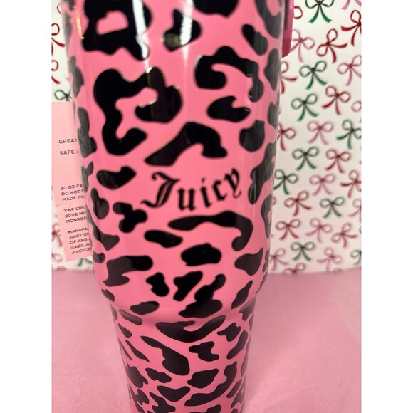 Juicy couture Pink Cheetah Tumbler 30 oz - Picture 2 of 5